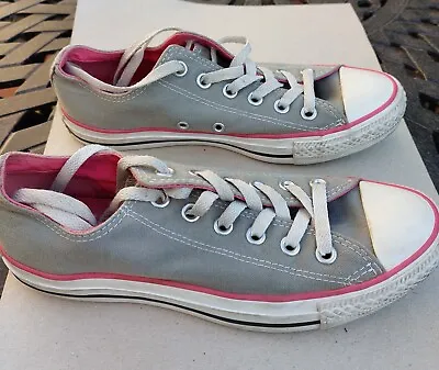 £18.50 • Buy Converse All Star Size UK 6 - Grey With Pink