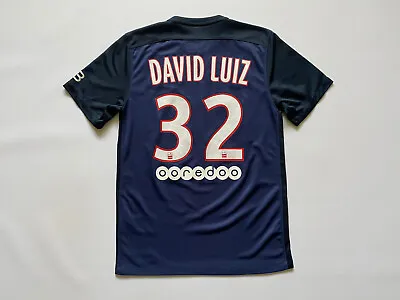 Psg Paris Saint Germain France 2015/2016 Home Football Shirt Nike #32 David Luiz • £120