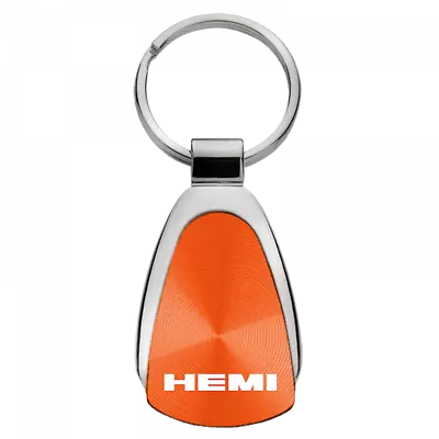 Mopar Hemi Authentic Logo Orange Teardrop Key Chain Fob Ring Official Licensed • $15.95