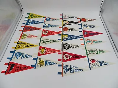 Vintage 1972 NFL Football Mini Pennant Set - 26 Teams - Approx. 7  X 3  - RARE • $74.99