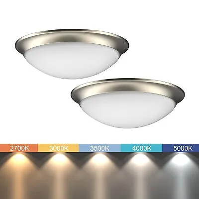 2-Pack LED Ceiling Light Fixture 11  Flush Mount Tunable Selectable Light Color • $26.99