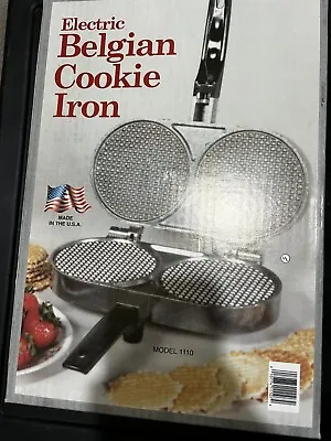 Vintage C Palmer Electric Belgian Cookie Pizzelle Iron Model 1110 • $129.99