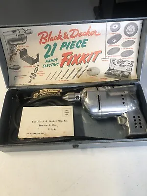 Vintage Black & Decker Handy Electric Fixkit Lightly Used • $49.95