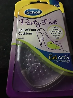 £5 • Buy Scholl Party Feet Ball Of Foot Insoles With GelActiv Technology Non-Slip