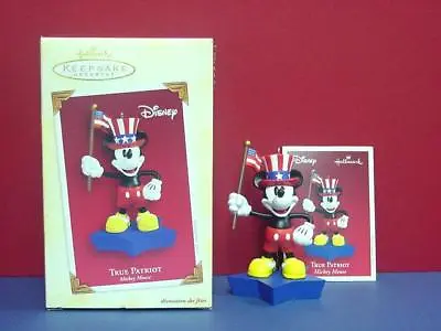 2005 Hallmark Disney Mickey Mouse True Patriot Christmas Ornament - • $9.99