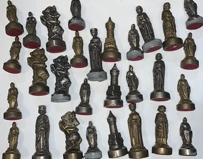 Renaissance Chess Pieces Heavy Metal Pewter 29pcs • $80.99