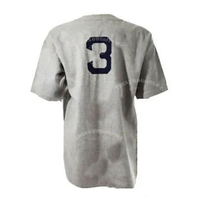 Throwback 1935 Babe Ruth #3 New York Baseball Jerseys Stitched Youth/Men • $39.90