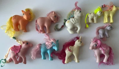 $79.99 • Buy Vintage My Little Pony 1980s G1 Lot Of 10 - 1982, 1983, 1984, 1986, Moondancer