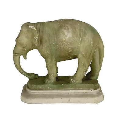Vintage Marble Large Elephant Figurine On Base • $49