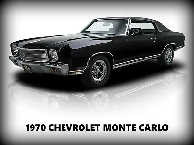 1970 Chevrolet Monte Carlo NEW Metal Sign: Pristine Restoration! Large Size • $33.99