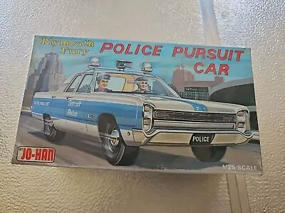 Jo-Han Plymouth Fury Police Pursuit Car Model Kit GC- 1300 Open Box  • $25