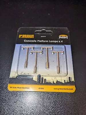 N Gauge Bachmann Scenecraft 42-542 Concrete Platform Lamps X 4 • $25.25