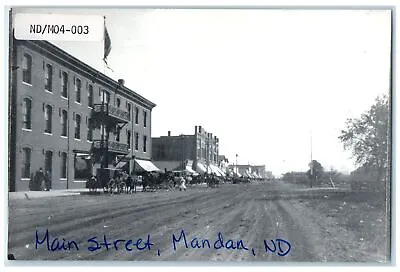 C1905's Main Street Shops Scene Mandan North Dakota ND Unposted Antique Postcard • $14.98