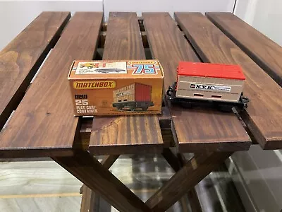 £10.99 • Buy Matchbox New 25 Flat Car Container Loading With No 48 Sambron Jacklift,in Box
