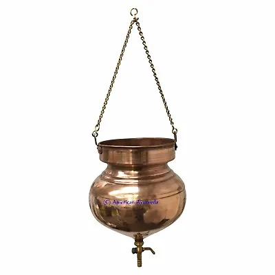 American Ayurveda Pure Copper Shirodhara Pot With Or Without Control Valve For • $206.20