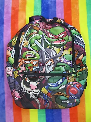 Space Junk Teenage Mutant Ninja Turtles Backpack 18”x12”x6” TMNT Splinter Leo • $29.95