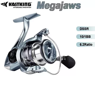 KastKing Megajaws Spinning Fishing Reel 10+1BB 6.2:1 Saltwater Fishing Reel • £120.25