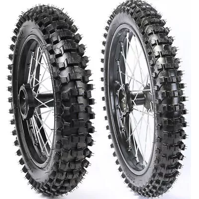 $219.08 • Buy 70/100-17'' +90/100-14'' Wheel Rim Tire  For CR85 CR80 YZ85 YZ80 KX85 Pit Bike