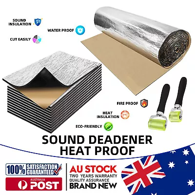 8m² Car Engine Bay Bonnet Sound Deadener Noise Insulation Foam Proofing Heat • $146.98