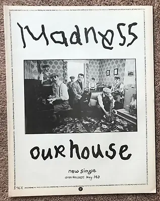 MADNESS - OUR HOUSE 1982 Full Page UK Magazine Ad • £3.95