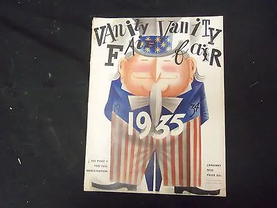 1935 January Vanity Fair Magazine-illustrated Cover Photos Articles - St 3124 • $120