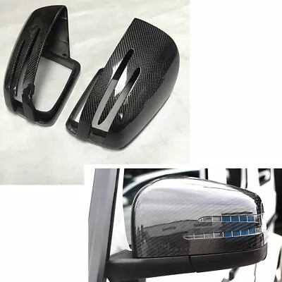 For Benz G Class W463 2012-18 G500 G63 2PCS Carbon Fiber Mirror Cap Replacement • $173.94