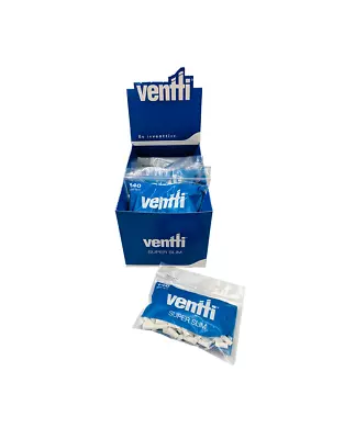 Ventti Micro Super Slim Blue 140 Filter Tip Bag X 12 Pack Box (1680 Tips) • $20.27