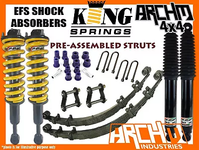 EFS SHOCKS ARCHM KING 2  50mm F&R SUSPENSION LIFT KIT FOR TOYOTA HILUX N80 15-ON • $1745