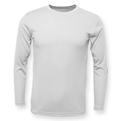 Long Sleeve Sun Shirt UPF SPF 50+ UV Protection Microfiber White • $19.99