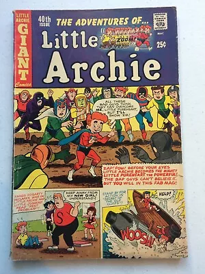 The Adventures Of Little Archie Giant # 40 1st Little Pureheart 1966 Vg • $5