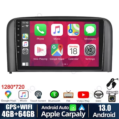 64GB Android 13 Car Stereo Radio GPS Navi Wifi CarPlay For Volvo S80 2004-2008 • $191.39