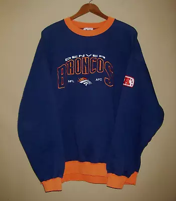 Vintage Denver Broncos Sweatshirt Size XL. AFC 90s. Crewneck Pullover • $34