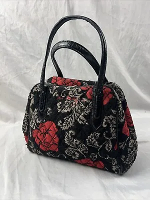 Vera Bradley Vintage Quilted Red Rose Purse Hand Bag • $18