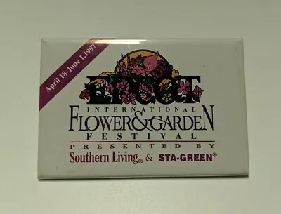 Disney World Epcot 1997 Button Pin International Flower & Garden Festival • $6.99