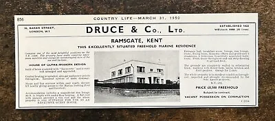 Ultra Modern Marine Residence - Ramsgate Kent For Sale - 1950 Press Cutting R448 • £6