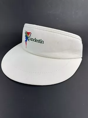 Vintage Sandestin Golf White Visor Cap Hat • $18.99