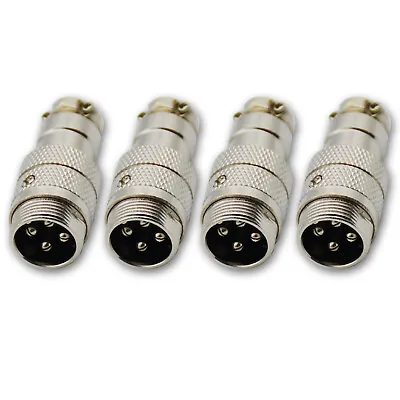 44 Pin Connector Panel Mount Male M16 Aircraft Plug For CB Microphone • $10.99