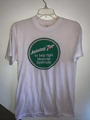 7 Up For MDA T Shirt Vintage Muscular Dystrophy Size Small • $25