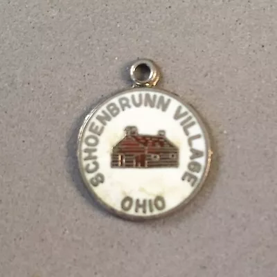 VINTAGE .925 Sterling Silver Enamel SCHOENBRUNN VILLAGE OHIO CHARM 925 VC01G • $1.90