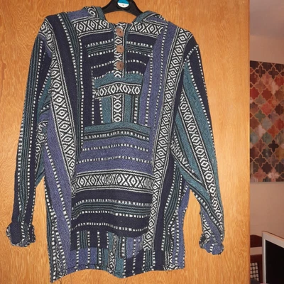 £10 • Buy Baja Festival Hippie Hoodie Size L