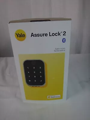 YALE Assure Lock 2 Keyless Access Smart Lock Satin Nickel Bluetooth Push Button • $84.77
