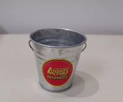 Logan's Roadhouse Mini Metal Tin Pail Bucket Miniature 2 1/4  Tall • $9.99