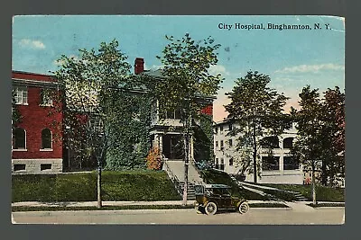 Postcard Binghamton Hospital New York Johnson City To Milford Pennsylvania 1918 • $11.50