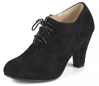 Journee Collection Womens Vintage Round Toe Lace-up Booties Black 11 Regular US • $47.45