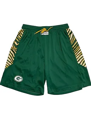 Green Bay Packers Vintage Zubaz Tiger Stripe Shorts Men's Size Medium • $24.99