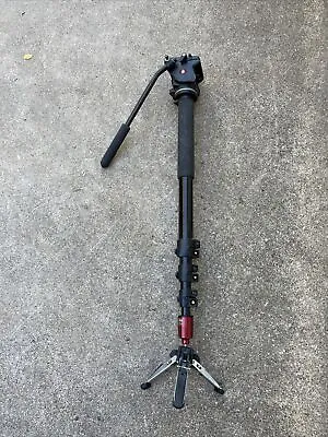 Manfrotto 561BHDV-1 Fluid Video Monopod With 561BHDV Head Made In Italy *READ* • $89.99