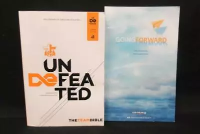 Lot Of 2 Faith Books Undefeated The Team Bible FCA Going Forward Devotionals PB • $13.99