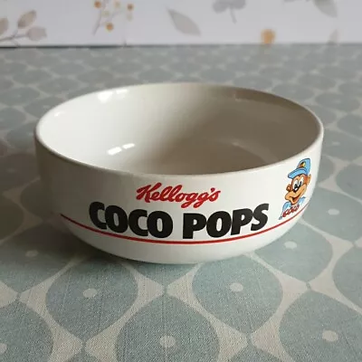 Vintage Kelloggs Cereal Coco Pops Monkey Nostalgic Breakfast Bowl 1980s 1987 • £7.99