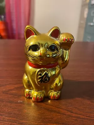 Japanese Luck Maneki Neko Small Cat Bank • $25