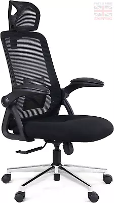 Realm Of Thrones CAPTAIN Ergonomic Office Chair Mesh Back Heavy Duty Home Desk • £185.62